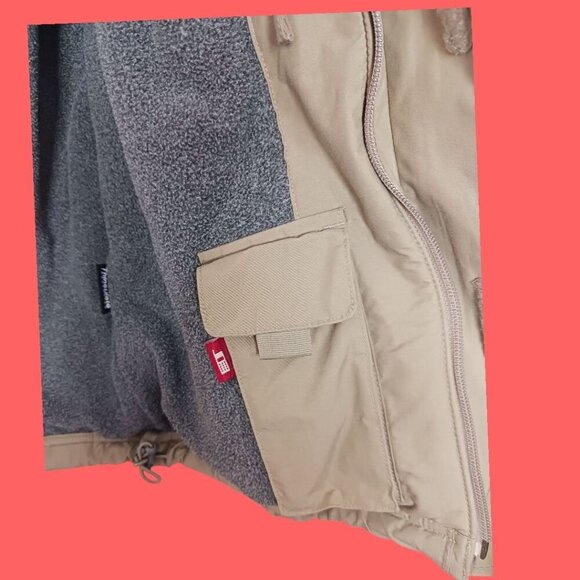 L.L.Bean Vtg Mens Jacket With Fleece Lining & Zip Green Small - Picture 11 of 16